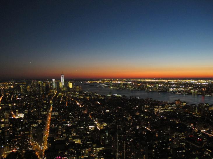 Primo viaggio negli States: New York vista dall'alto