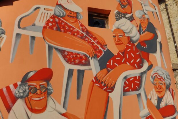 visitare Aielli Borgo Universo Murales Abruzzo