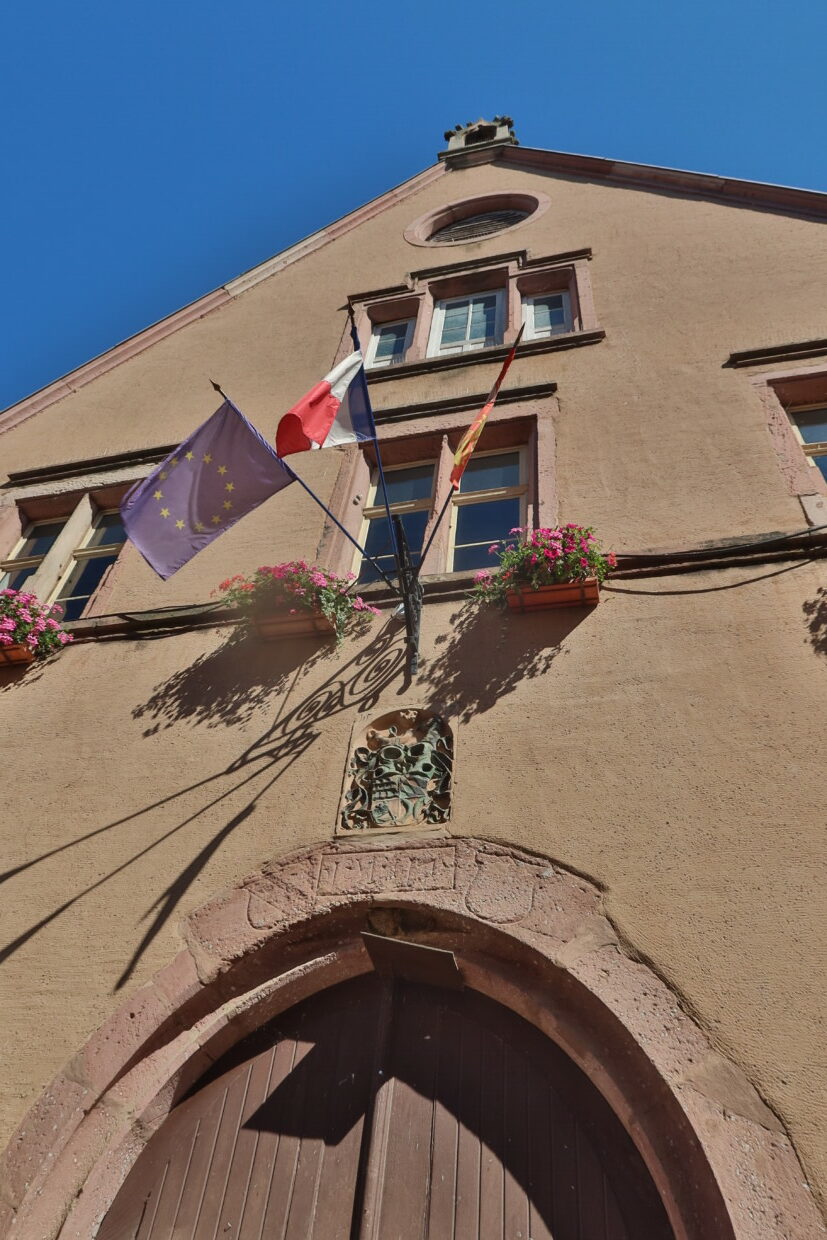 Visitare Hunawihr Alsazia Francia Cicogne