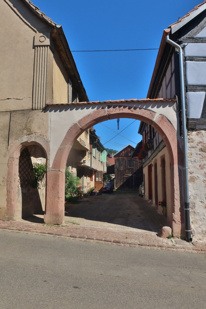 Visitare Hunawihr Alsazia Francia Cicogne